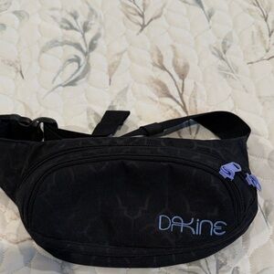 Dakine Black Belt Bag with Purple Accents